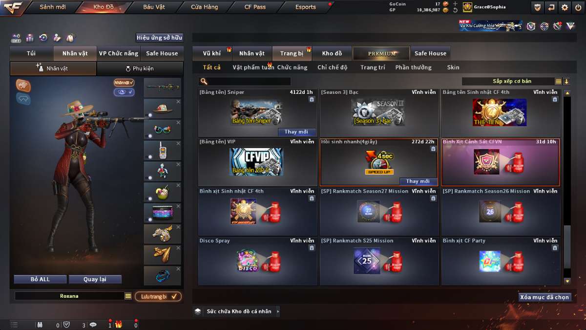shop acc cf uy tin gia re